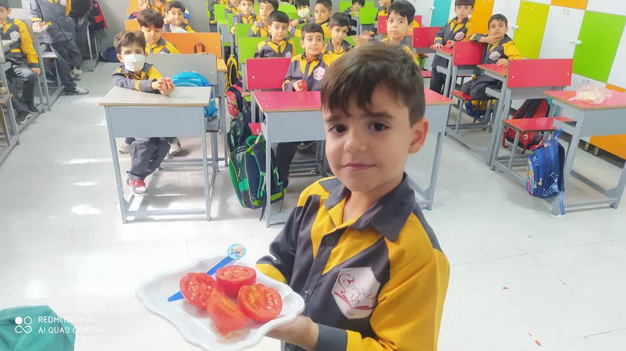 برش گوجه